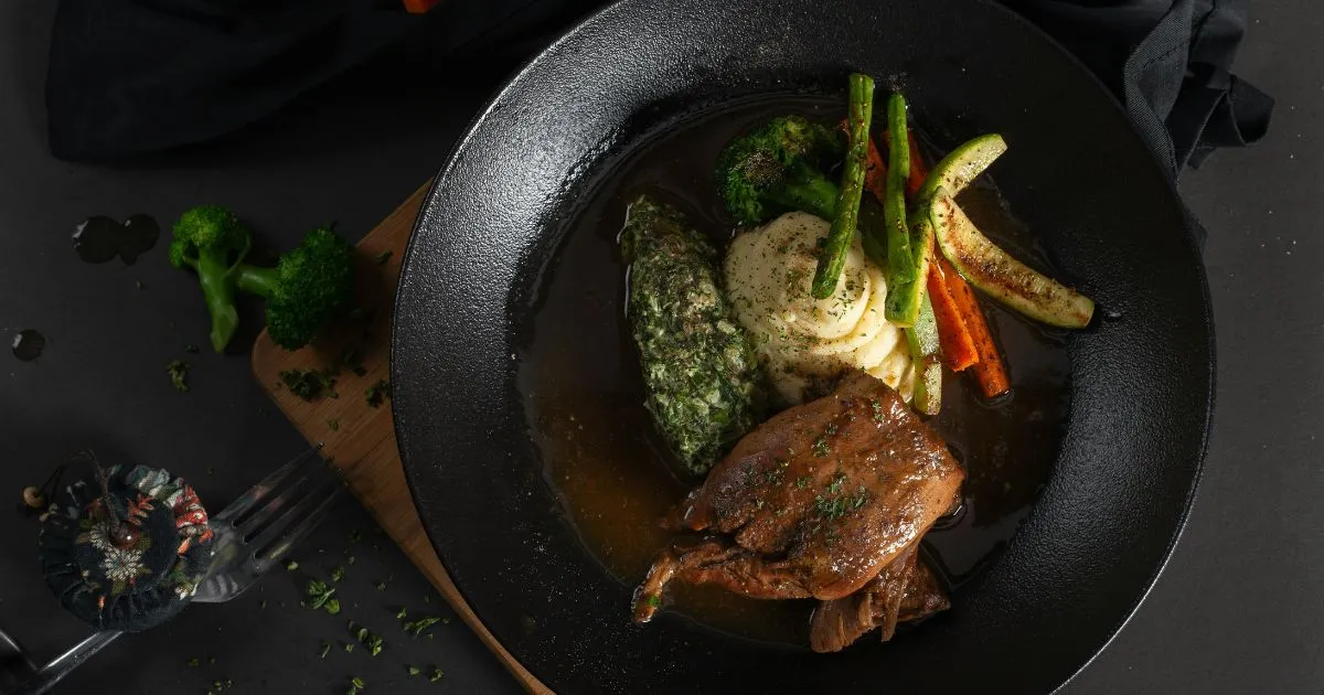 baked pork steak